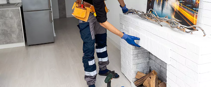 Outdoor Fireplace Restoration in Val dOr, Quebec